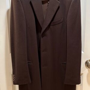 ARMANI Men's Brown Wool / Cashmere Coat